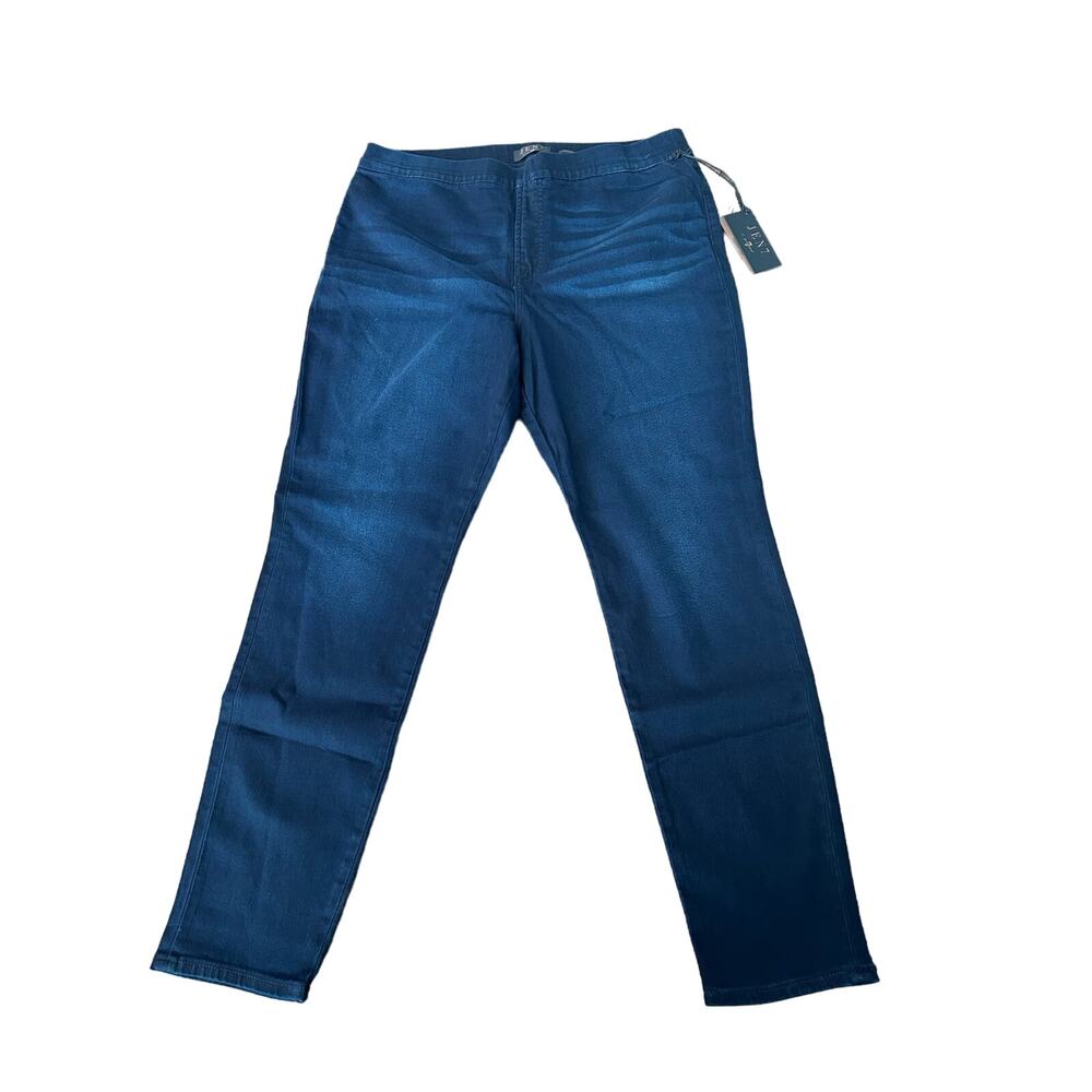 Jen7 by 7 for All Mankind Womens Sz 18 Blue‎ Comfort Skinny Jeans Dark Wash NWT